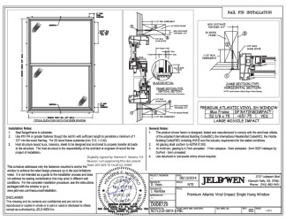 PR INSTL DOCS FL14095 R11 II FL14095 R5 II DP65-75 52.125X75 IMPACT INSTALLATION INSTRUCTIONS