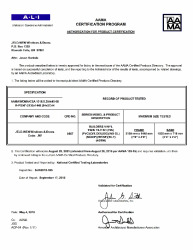 PR CERTIFICATE FL14104 R15 C CAC XX R-PG50-84X57