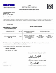 PR CERTIFICATE FL14104 R16 C CAC R-PG50-52.125X75