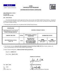 PR CERTIFICATE FL14104 R19 C CAC JELD-WEN - BUILDERS VINYL SH TILT TRIPLE (2)   APR 2016 R1 (EXT5)