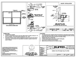 PR Instl Docs FL14104 R23 II Builders Vinyl TSH CHS Two Wide 84 x 57 FBC 01-21-21 SEALED