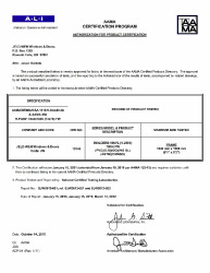 PR CERTIFICATE FL14108 R11 C CAC JELD-WEN - BUILDERS VINYL (V-2500) PW TWIN