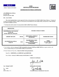 PR CERTIFICATE FL14108 R12 C CAC JELD-WEN - BUILDERS VINYL (V-2500) PW QUAD