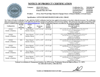 PR CERTIFICATE FL14111 R5 C CAC NI011065-R5