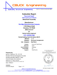 PR Instl Docs FL14210 R4 II 3 ZeeLock 24ga SteelPurlins EVALREPORT R4