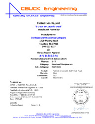 PR Instl Docs FL14210 R4 II 9 SDeck or CurvedSDeck SteelPurlins EVALREPORT R4
