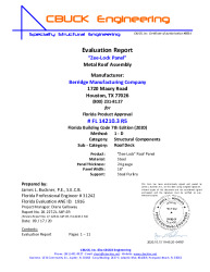 PR Instl Docs FL14210 R5 II 3 ZeeLock 24ga SteelPurlins EVALREPORT