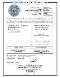 PR CERTIFICATE FL14253 R6 C CAC NI006190-R6