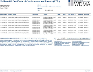 PR CERTIFICATE FL14293 R6 C CAC 14293.4  CCL 1164.19-25