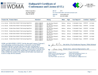 PR CERTIFICATE FL14293 R7 C CAC FL14293.03 IMPACT CCL 411 H 1164.49 55