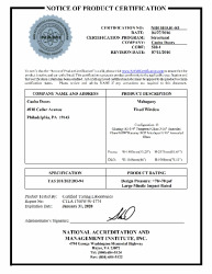PR CERTIFICATE FL14296 R4 C CAC NI011015.01-R1