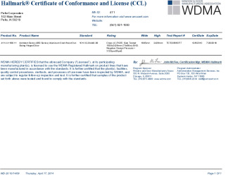 PR CERTIFICATE FL14302 R5 C CAC 14302.11  CCL 1188.11
