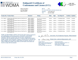 PR CERTIFICATE FL14302 R7 C CAC FL14302.04 IMPACT CCL 411 H 1188.76 82