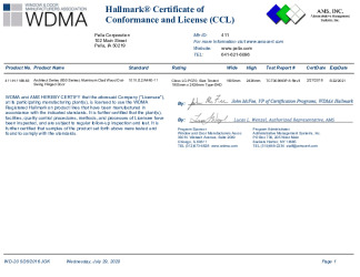 PR CERTIFICATE FL14302 R8 C CAC 14302.4 CCL