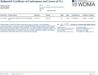 PR CERTIFICATE FL14337 R4 C CAC 14337.8  CCL 1201.03