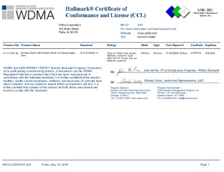PR CERTIFICATE FL14337 R6 C CAC FL14337.10 CCL 411 H 1201.58