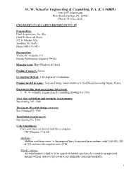 PR TECH DOCS FL14504 R3 AE EVALUATION REPORT WWS-185