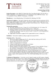 PR TECH DOCS FL14554 R5 AE EVALREPORT LH-104