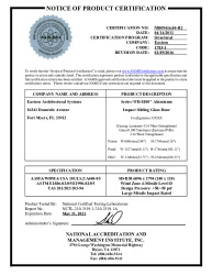 PR CERTIFICATE FL14605 R10 C CAC NI009416.04-R2