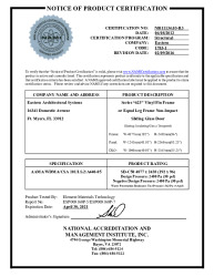 PR CERTIFICATE FL14605 R8 C CAC NI011134.03-R3