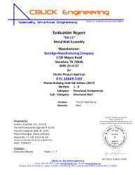 PR Instl Docs FL14669 R3 II 03 HS12 WallPanel EVAL REPORT R3