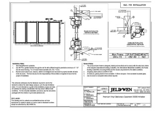 PR Instl Docs FL14784 R10 II Premium Vinyl Stationary Casement OOOO DP-35 Install NF FBC 144 x 72 12-26-17