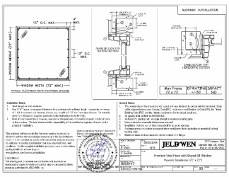 PR Instl Docs FL14784 R8 II LC-PG50-72x72 Masonry Steel Installation