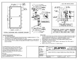 PR Instl Docs FL14888 R10 II Custom Clad Impact WZ3 SH Without Wind Clips Install 9-18-15