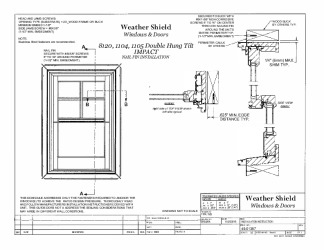 PR Instl Docs FL14939 R13 II 8120, 1104, 1105 Double Hung fin 45-01387