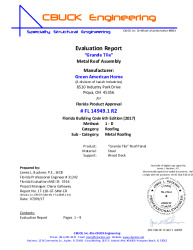 PR Instl Docs FL14949 R2 II 1 GT 24ga WoodDeck EVALREPORT R2