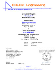 PR Instl Docs FL14949 R3 II 1 GT 24ga WoodDeck EVALREPORT