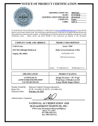 PR CERTIFICATE FL14955 R7 C CAC NI014161