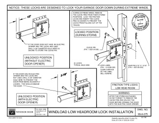 PR INSTL DOCS FL15078 R3 II 99A075 LOCKINSTALL S