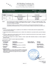 PR TECH DOCS FL15099 R16 AE EVAL 15099.27