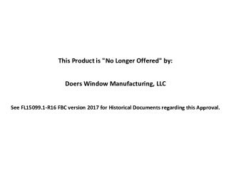 PR Instl Docs FL15099 R17 II - Product Offering (.1)