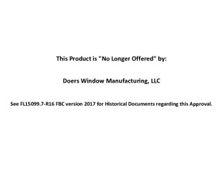 PR Instl Docs FL15099 R18 II - Product Offering (.7)