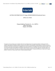PR CERTIFICATE FL15279 R6 C CAC W3 LISTING INTERTEK