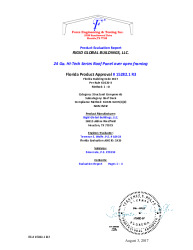 PR TECH DOCS FL15282 R3 AE HI-TECH STRUCTURAL ROOF PANEL SECURED
