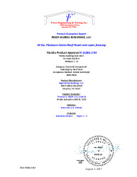 PR TECH DOCS FL15282 R3 AE PLATINUM STRUCTURAL ROOF PANEL NON HVHZ SECURED
