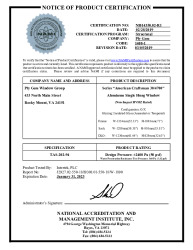 PR CERTIFICATE FL15329 R5 C CAC NI014350.02-R1