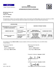 PR CERTIFICATE FL15350 R6 C CAC IMPACT CASEMENT APC