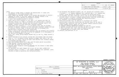 PR Instl Docs FL15351 R5 II 188HS XOX Flange Non-Impact Fastener Schedule 08-01156B