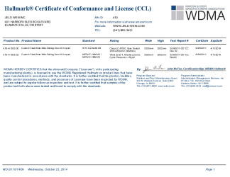 PR CERTIFICATE FL15464 R3 C CAC 419-H-1005 CERTIFICATE