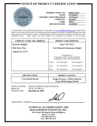 PR CERTIFICATE FL15592 R3 C CAC NI012743-R1 - KENN0006