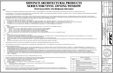 PR Instl Docs FL15758 R9 II SHW0001 RevA 9500 Awning ss