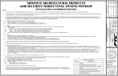 PR Instl Docs FL15758 R9 II SHW0006 Rev0 6500 SecurityAwning ss