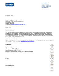 PR CERTIFICATE FL15843 R2 C CAC INTERTEK QA CONTRACT LETTER - FL15843
