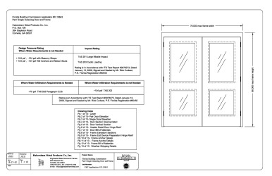 PR Instl Docs FL15843 R3 II Florida FL15843 Instruction Drawings 8-17-12
