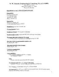 PR TECH DOCS FL15850 R4 AE EVALUATION REPORT WWS-315