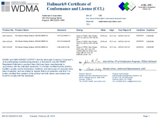 PR CERTIFICATE FL15907 R5 C CAC CCL AWS 100GXOX8650